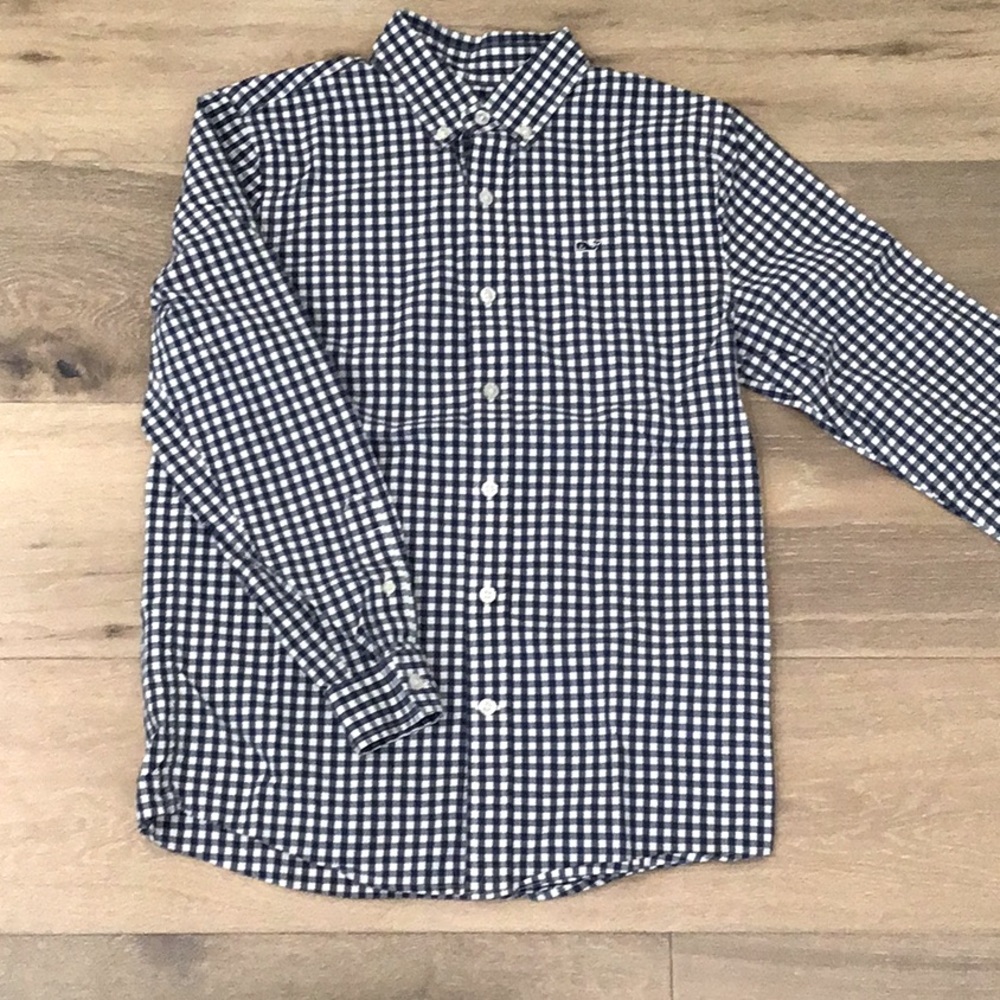 Vineyard Vines Boys Whale Shirt M 12/14